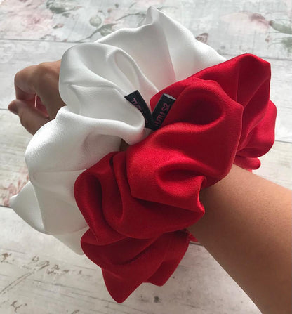 Luxury Satin Scrunchie - POPPY