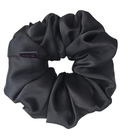 Luxury Satin Scrunchie - RAVEN