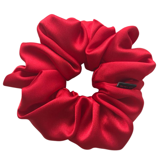 Luxury Satin Scrunchie - POPPY