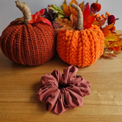 SAHARA - burnt orange scrunchie