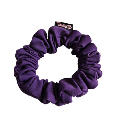 Small plum lycra swim scrunchie