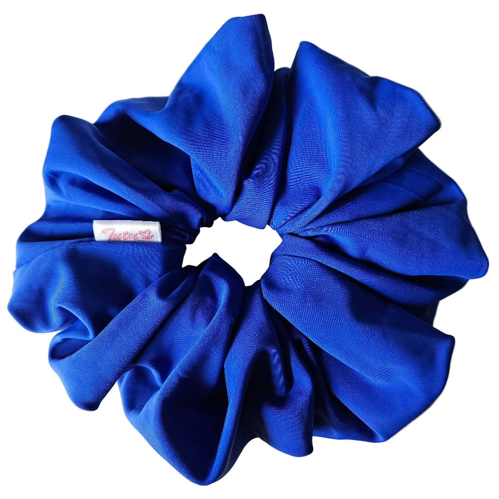 XXL Electric Blue lycra swim scrunchie 