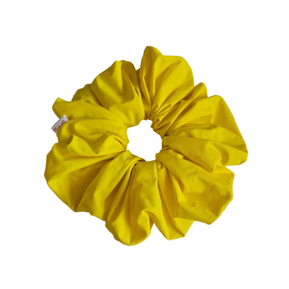 XXL Fluorescent yellow lycra swim scrunchie