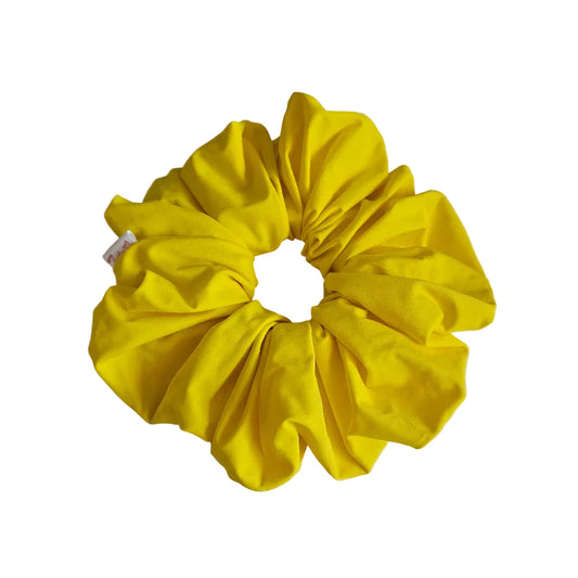 XXL Fluorescent yellow lycra swim scrunchie