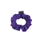 A purple fabric scrunchie with a small black brand tag reading 'Tutu 22' on a plain white background.